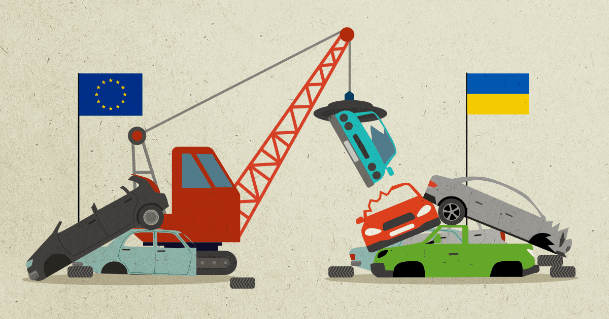 «Євробляхи» підняли середній вік ввезених машин в 2,5 рази